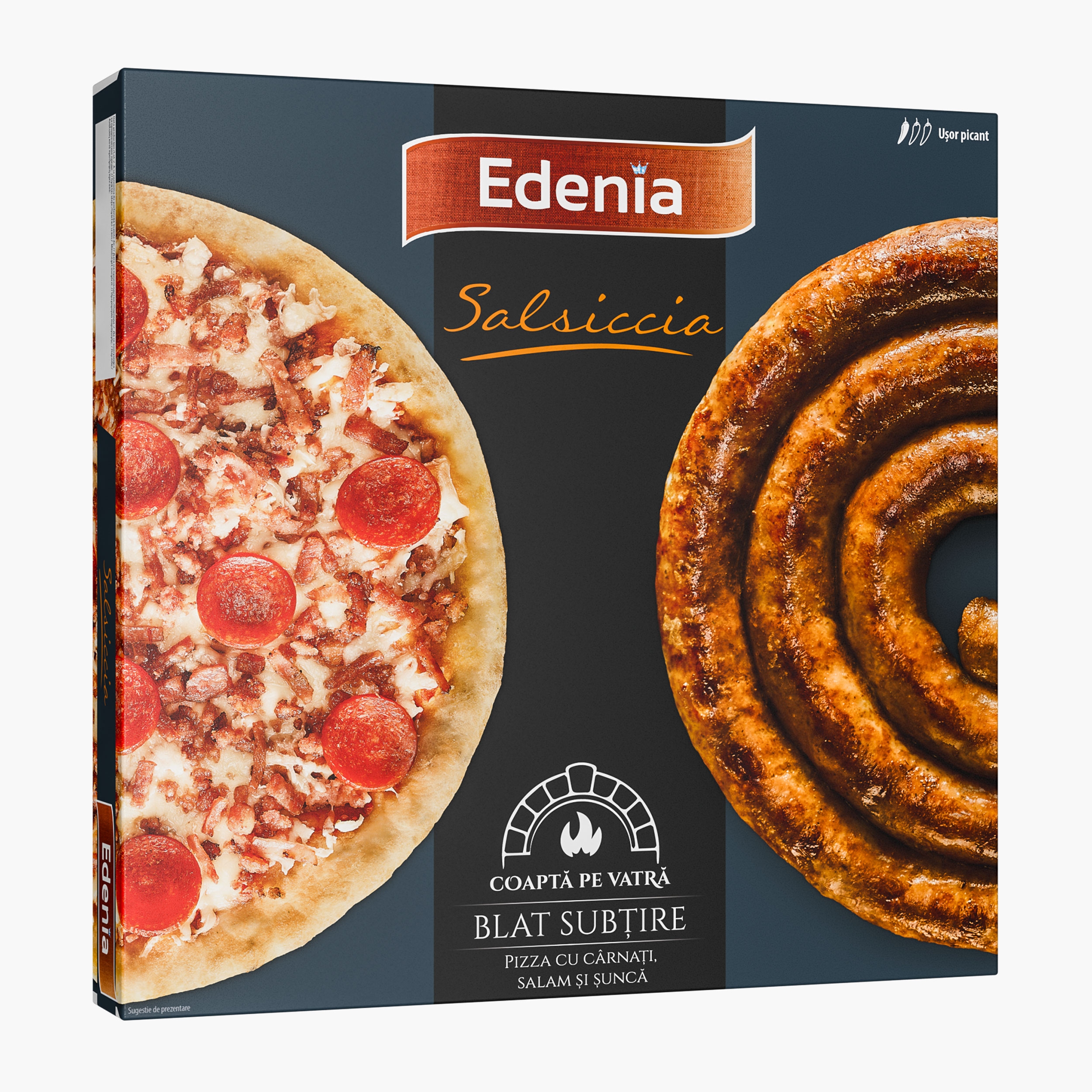Pizza 'Nduja Salsicce 458g - Prospețime și varietate - Freshful.ro
