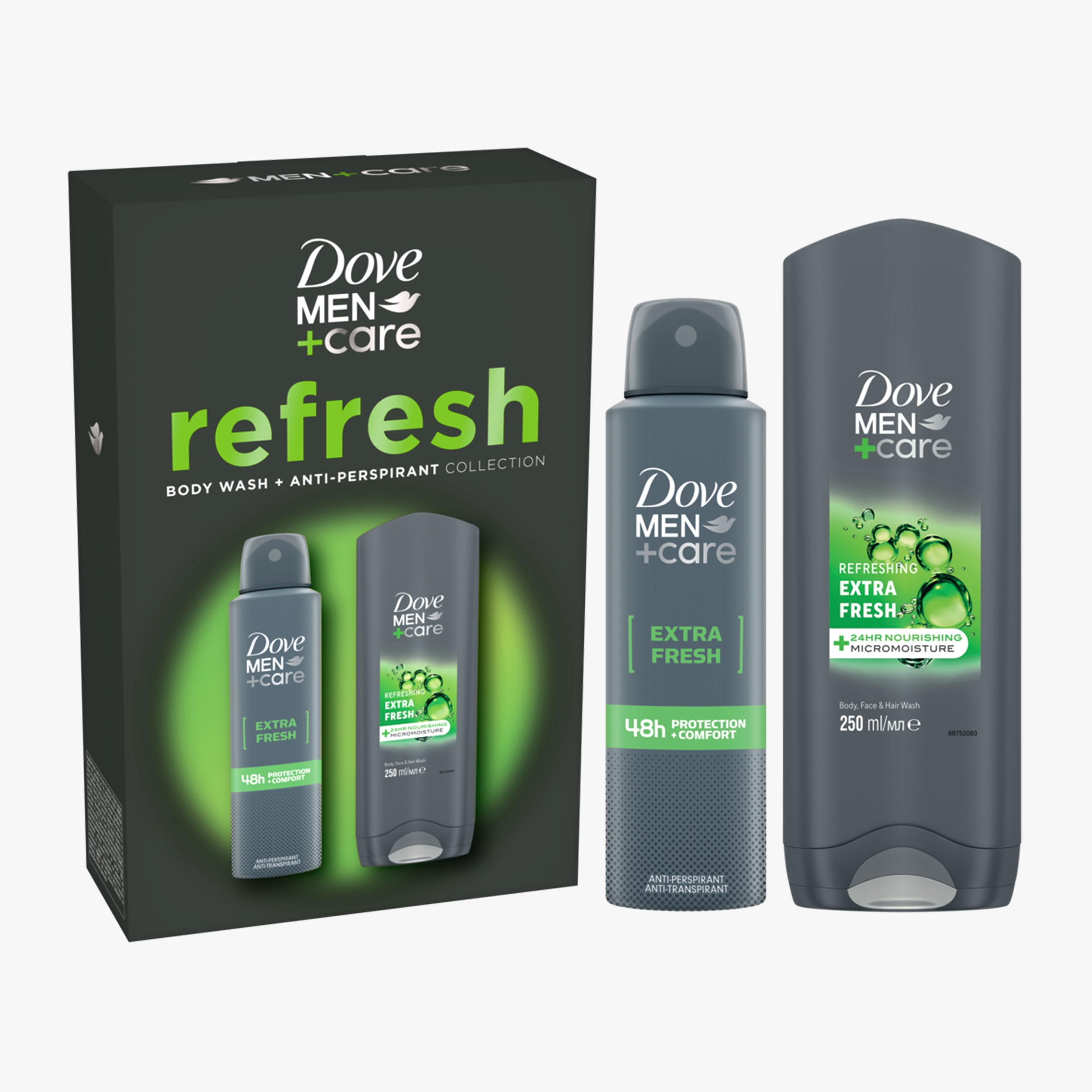 Set cadou Men+Care: spray Extra Fresh 150ml & gel de duș Extra