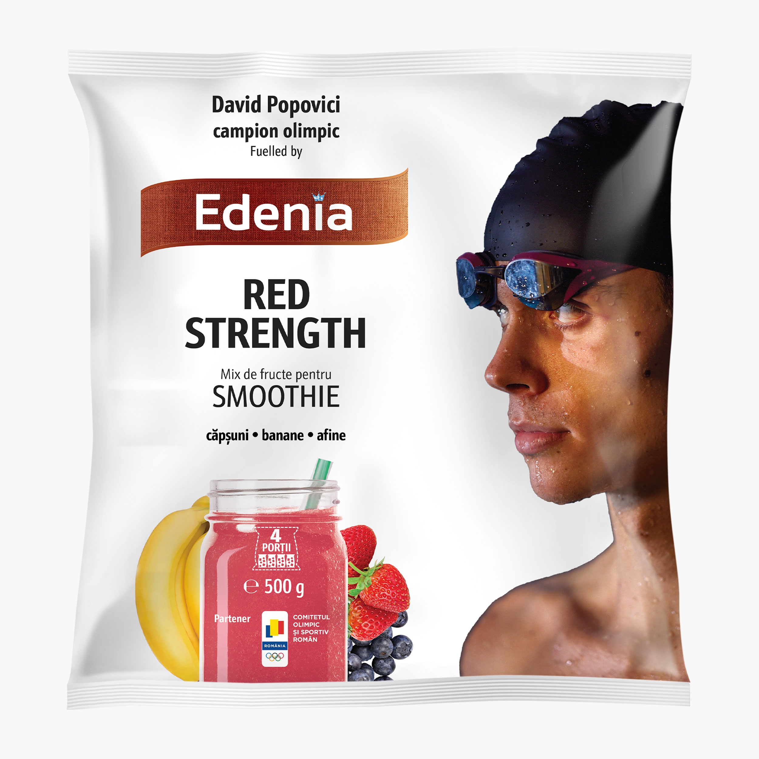 Mix de fructe pentru smoothie Red Strength 500g - Prospețime și