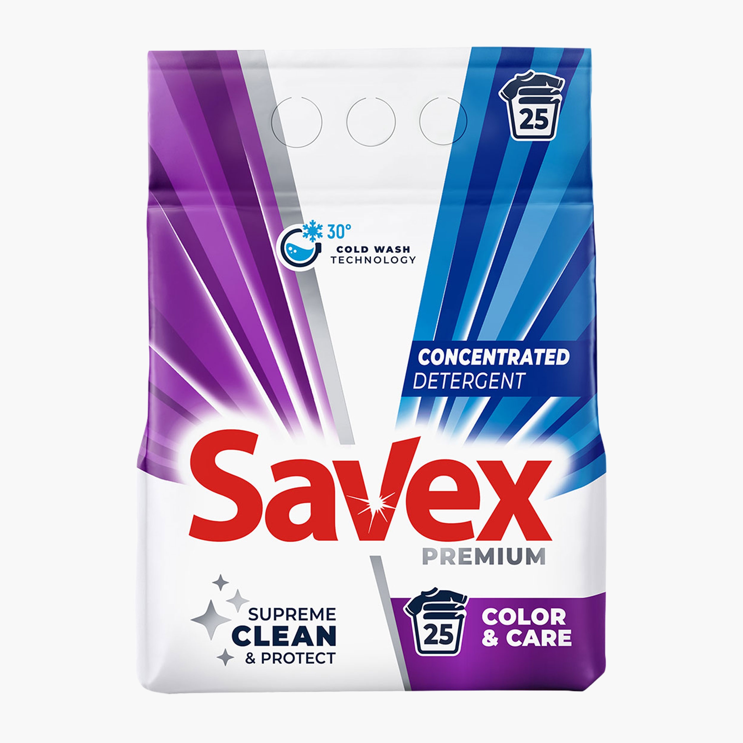 Detergent de rufe pudră manual 2în1 Lavandă, 8 spălări, 400g