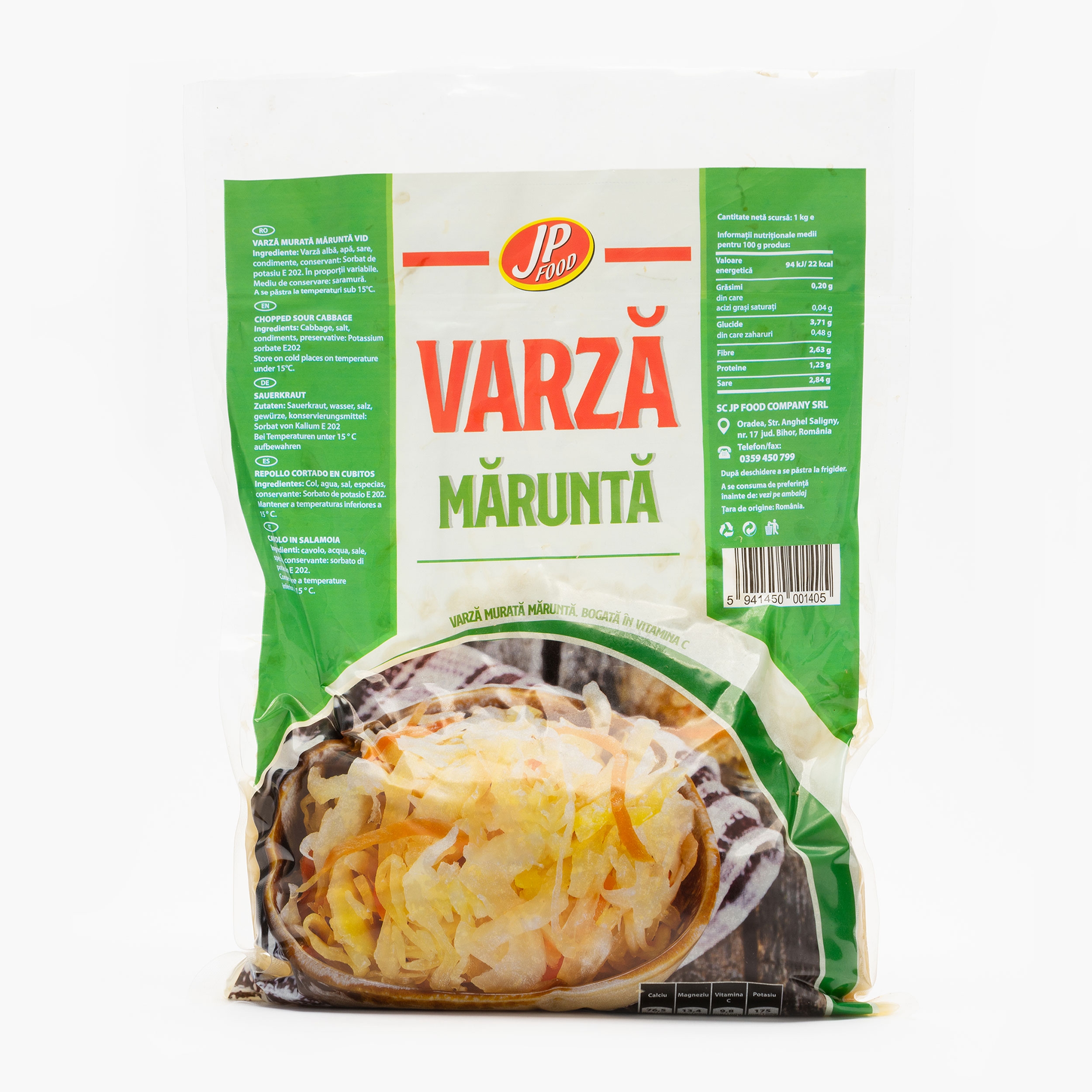 Varză murată, tocată 1kg - Prospețime și varietate - Freshful.ro