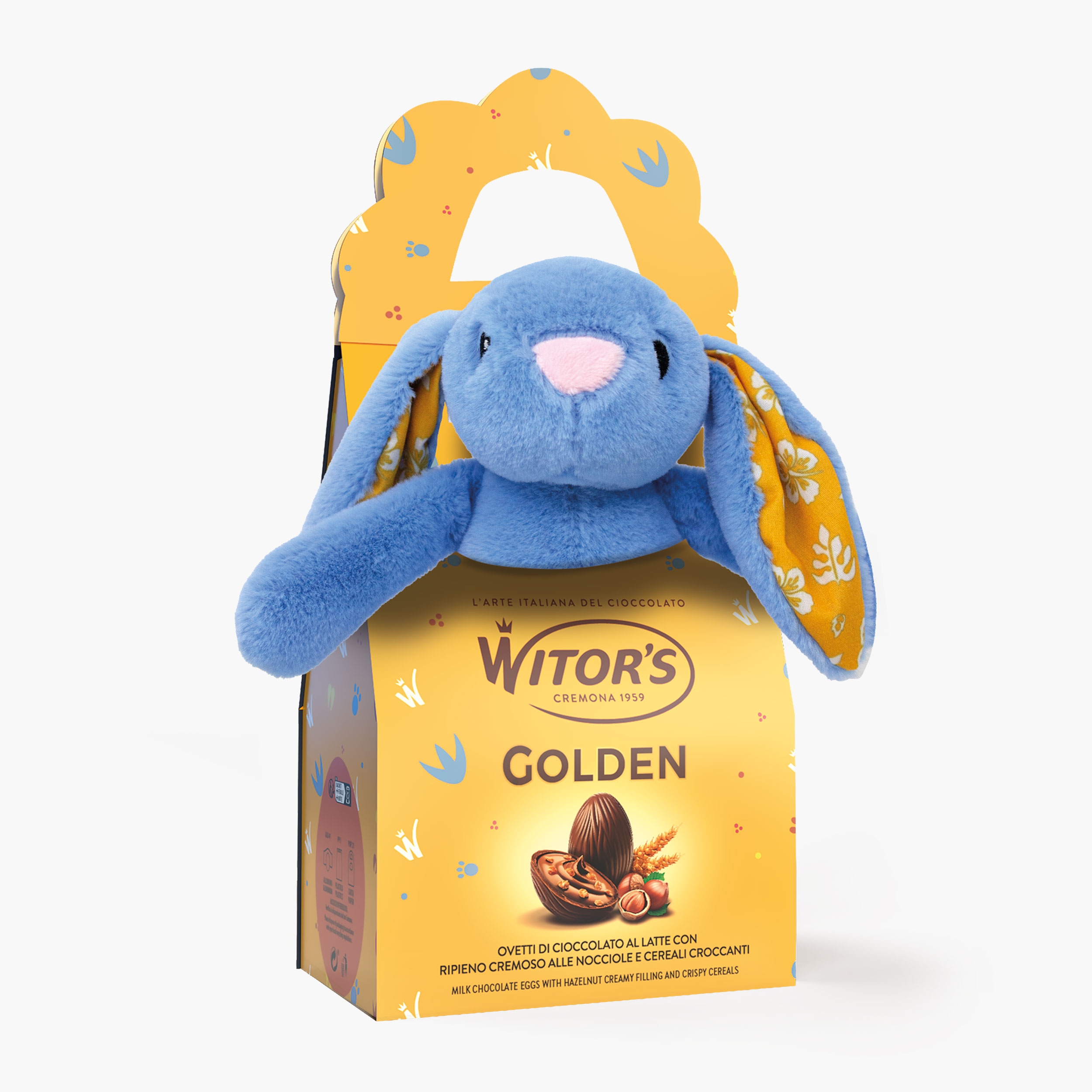 Praline de ciocolată cu lapte, cremă de alune și cereale Ovetti