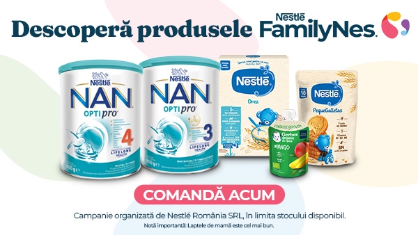 Ofertă specială: NAN, Nestle, Gerber