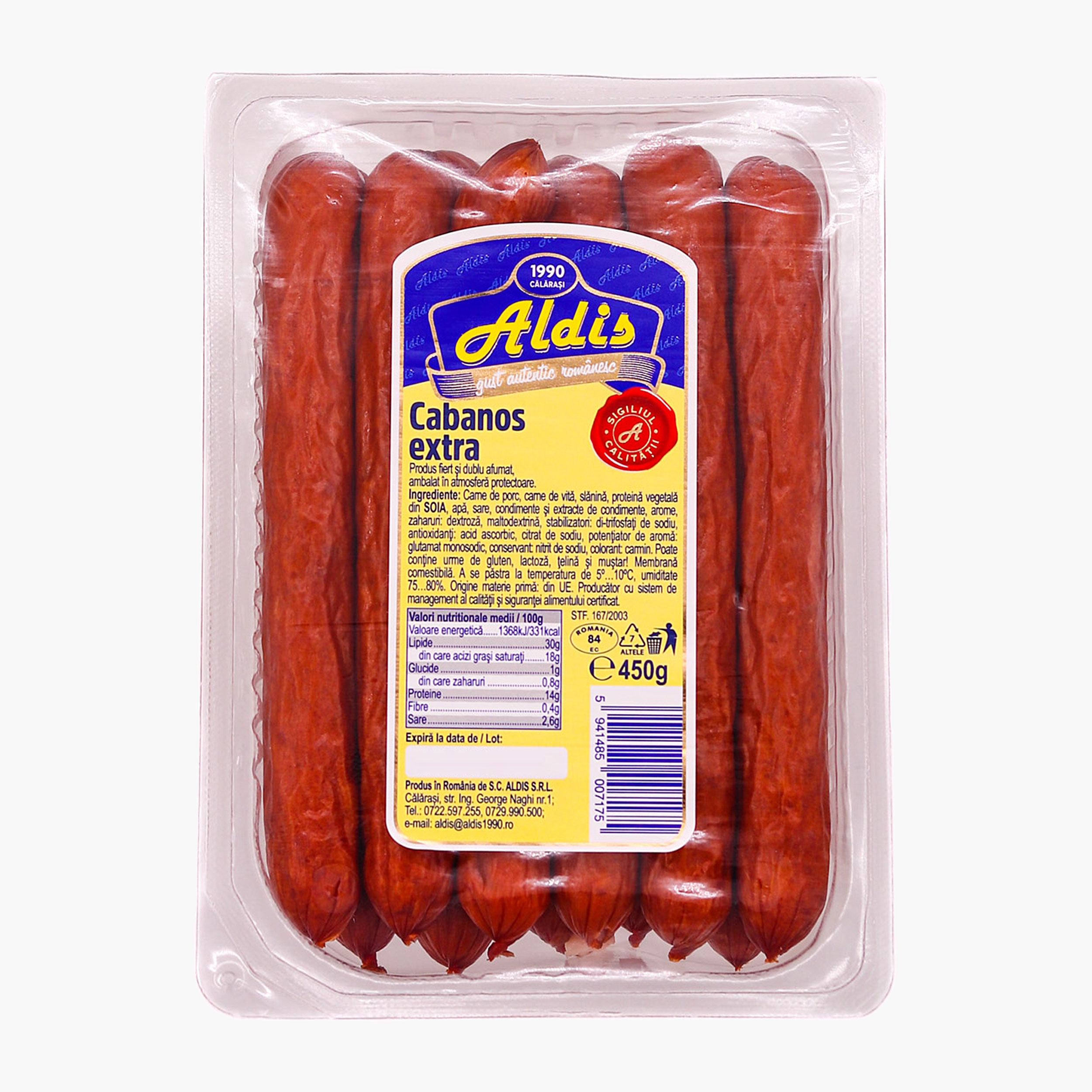 Cârnați cabanos 450g - Prospețime și varietate - Freshful.ro