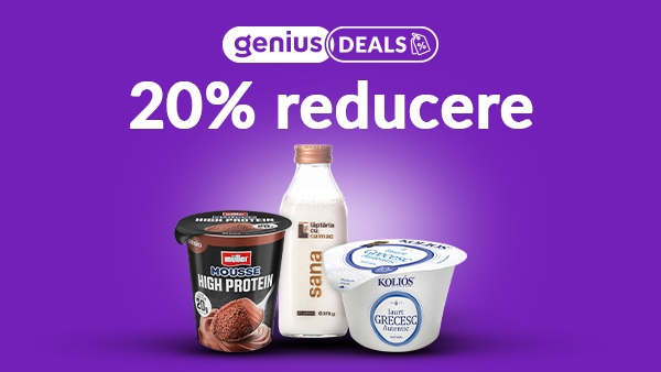 -20% la selecția de iaurt, desert și sana | Genius Deals
