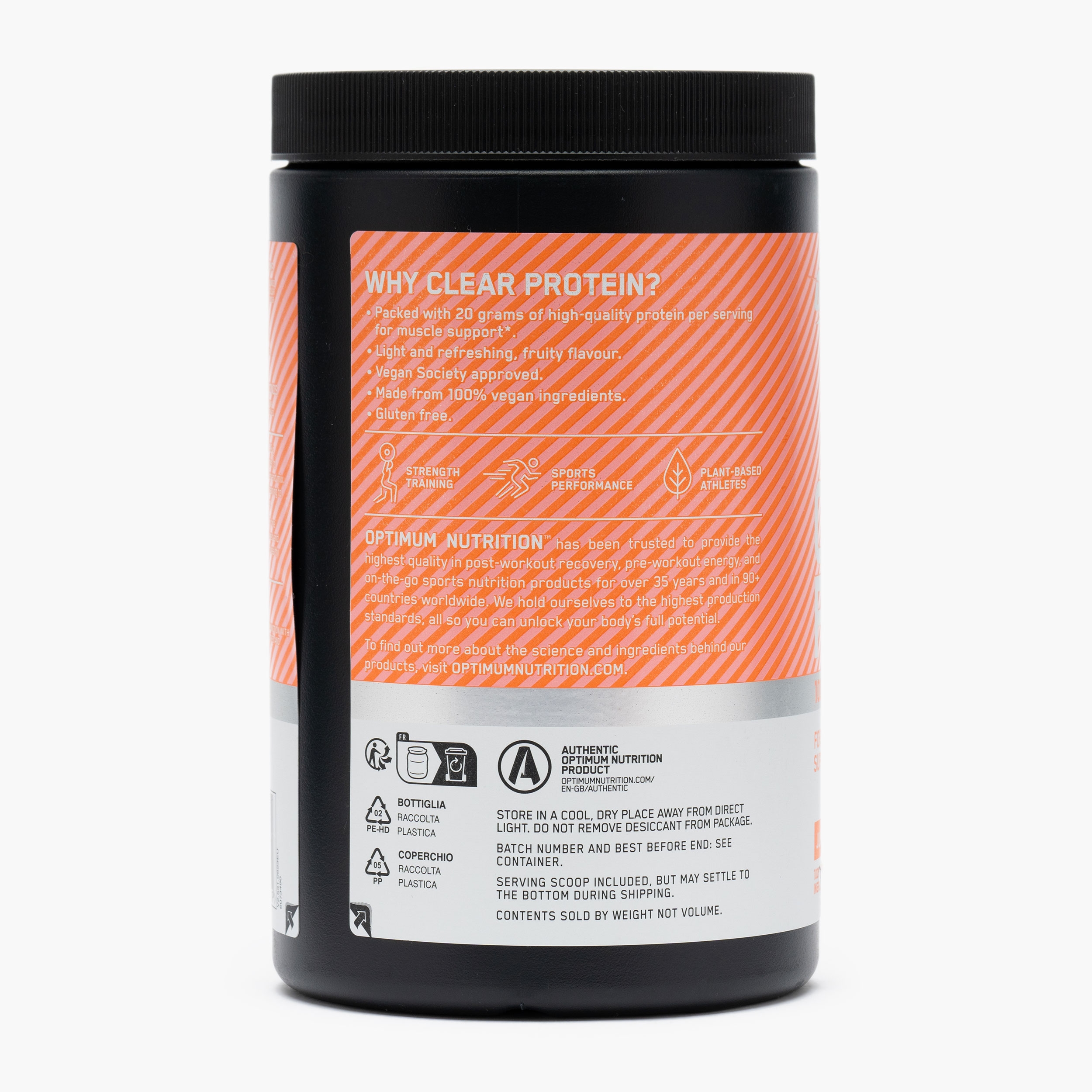 Proteine vegetale zero zahăr Gold Standard Clear Plant, aromă
