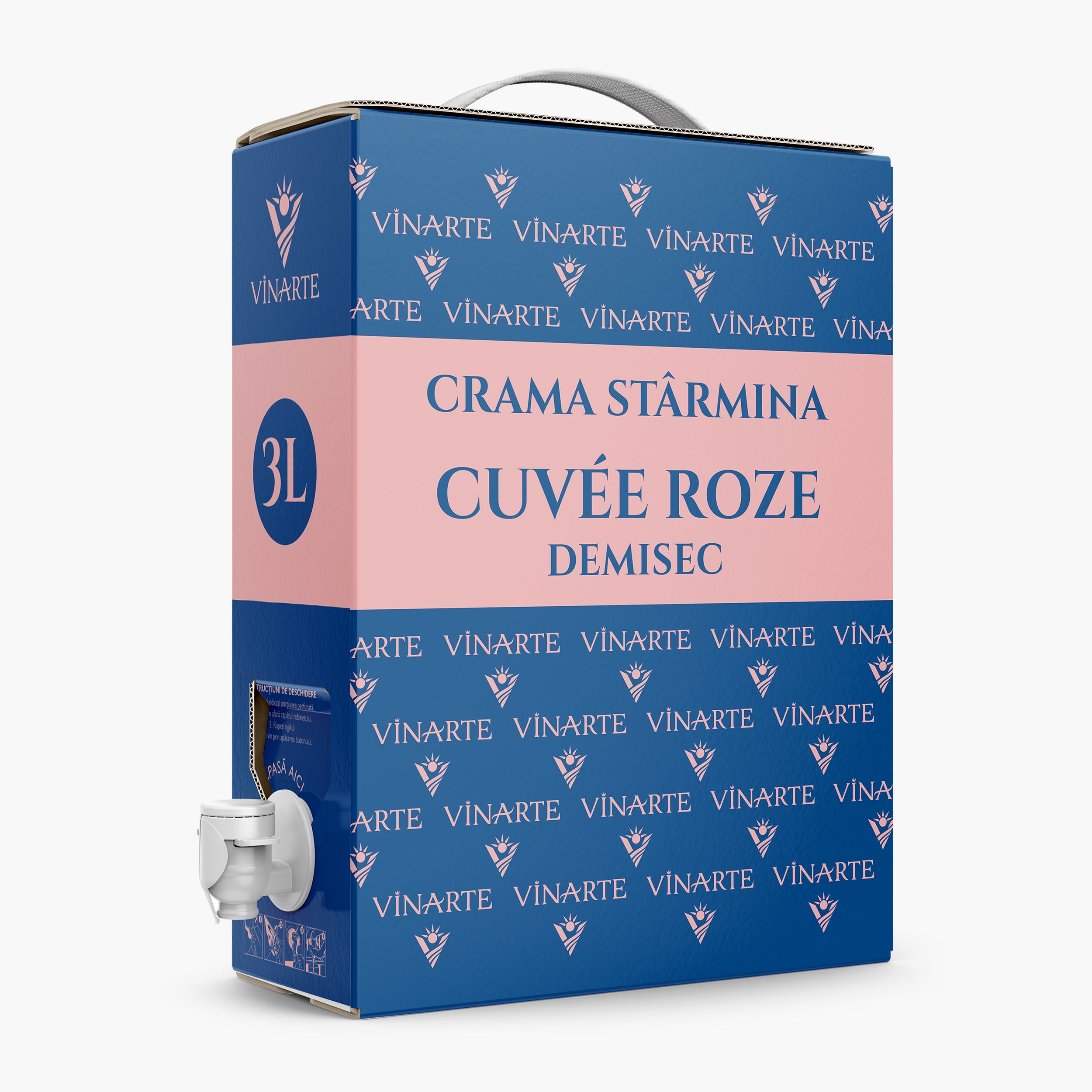 Vin rose demidulce, 12.5%, bag in box 3l - Prospețime și varietate