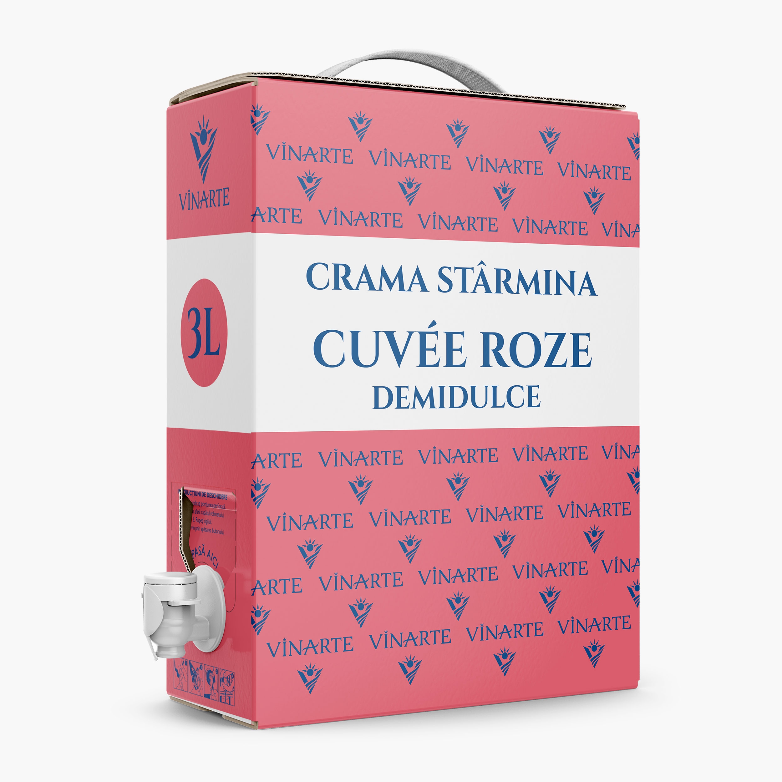 Vin rose demidulce, 12.5%, bag in box 3l - Prospețime și varietate