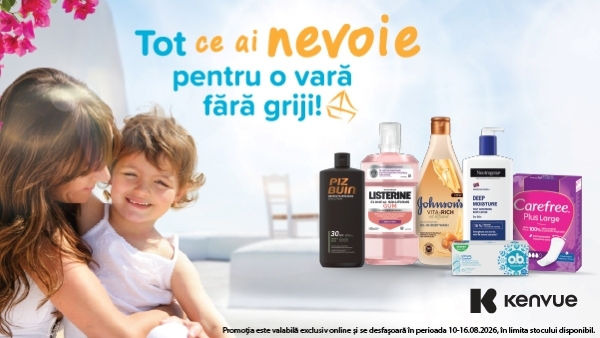 Ofertă specială: Piz Buin, OB, Listerine, Carefree, Neutrogena, Johnson's