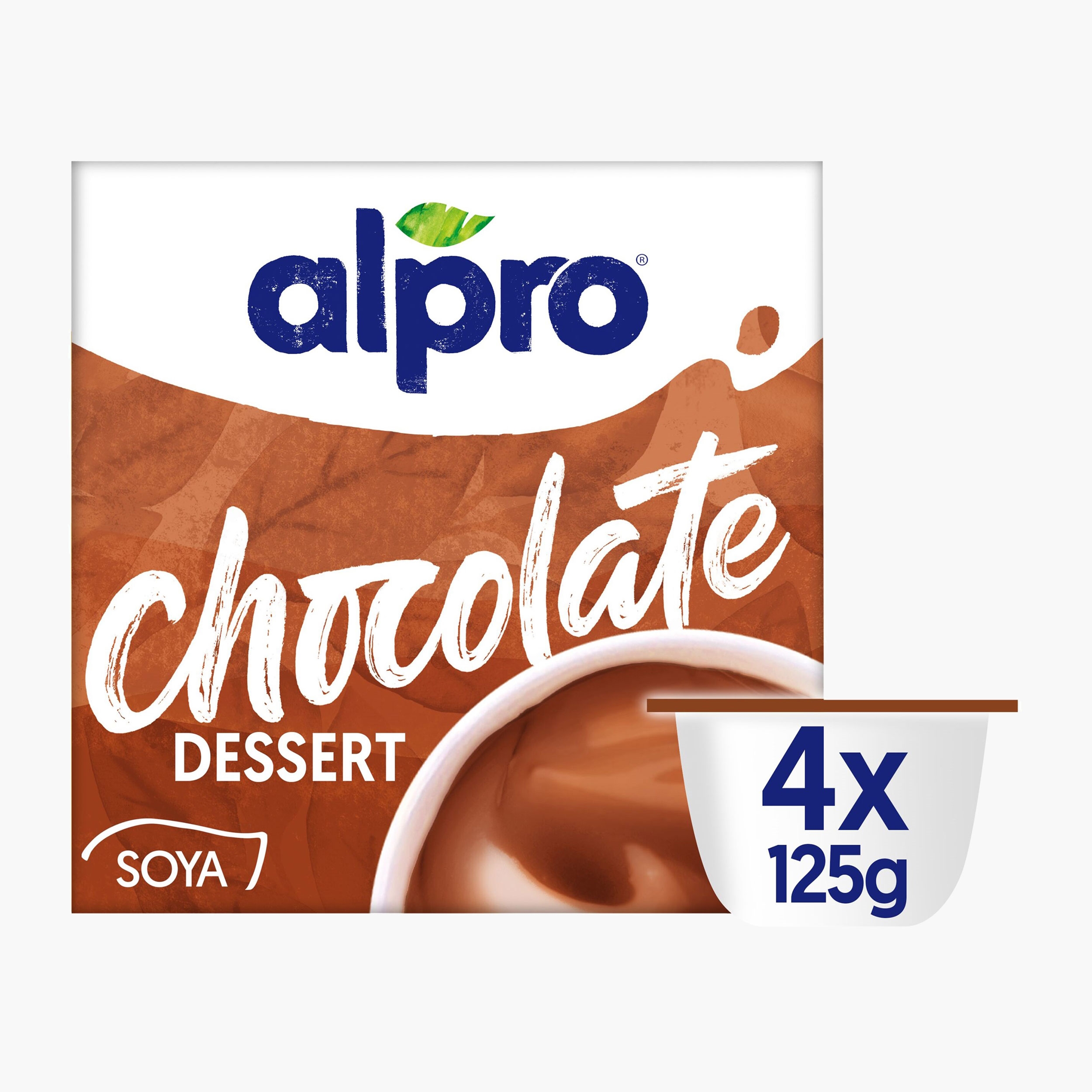 Desert din soia cu ciocolată neagră 4x125g - Prospețime și