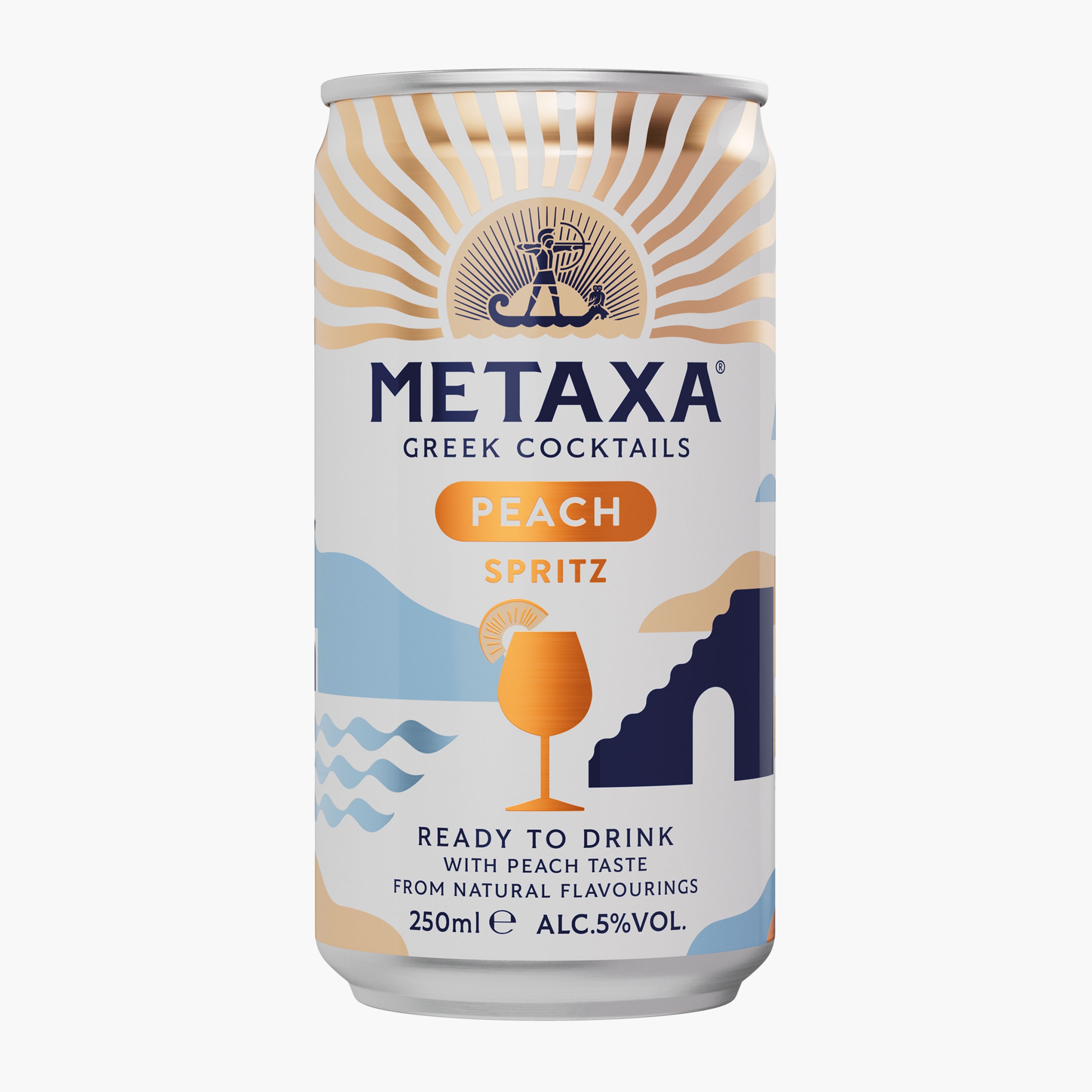 Cocktail Peach Spritz, 5%, doză 250ml - Prospețime și varietate