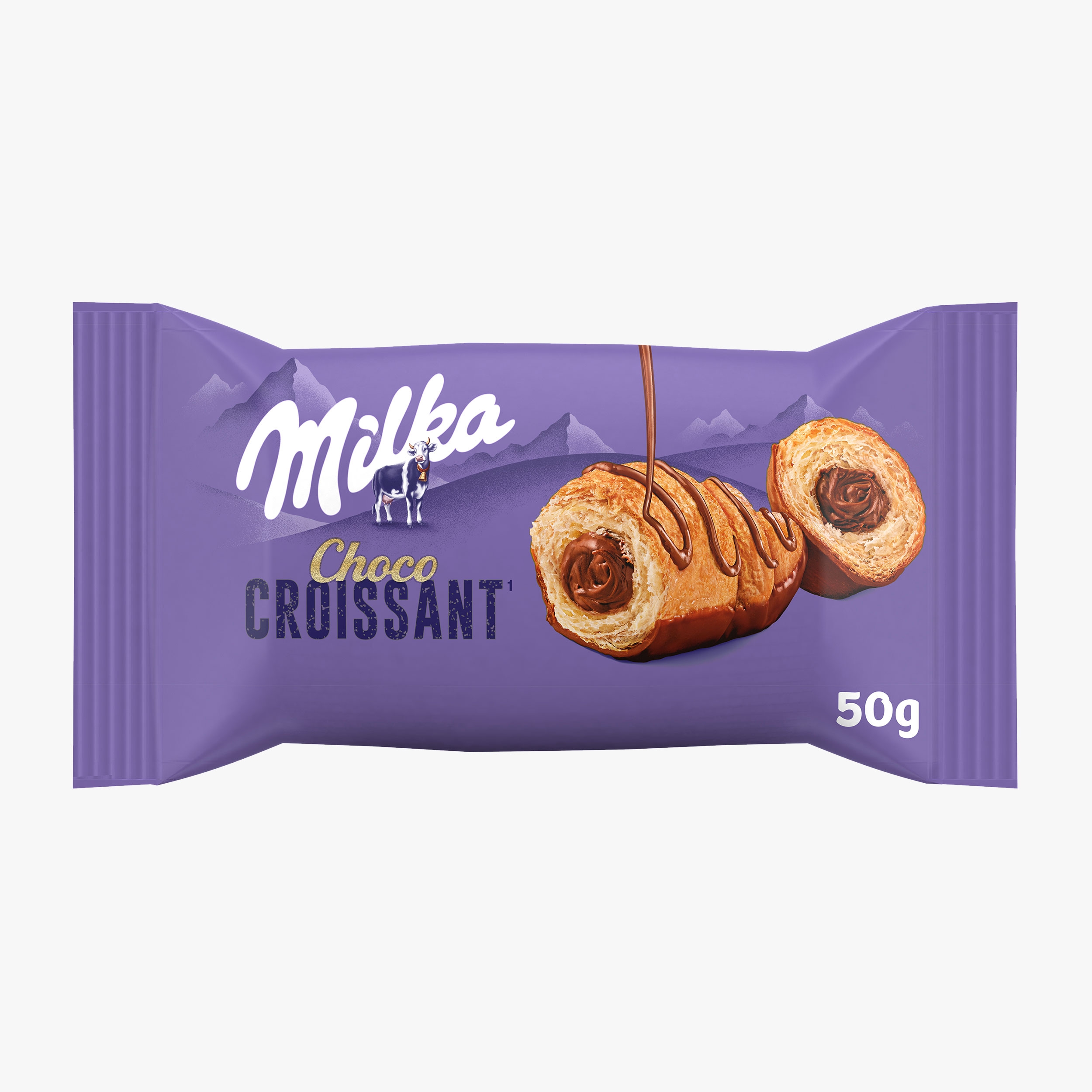 Croissant cu umplutură de ciocolată 50g - Prospețime și varietate