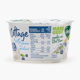 Brânză Cottage cu smântână, 3.4% grăsime, 175g