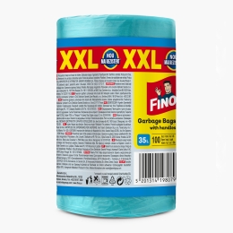 Saci menajeri parfumați și colorați cu mânere, 35l, 100 buc