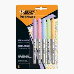 Set 5 markere permanente colorate Pastel