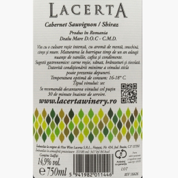  Vin roșu sec Cabernet Sauvignon & Shiraz, 14.9%, 0.75l