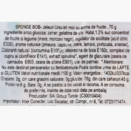 Jeleuri ursuleți cu aromă de fructe Sponge Bob Gummiz Bears 70g