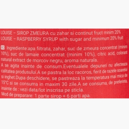Sirop de zmeură 0.7l