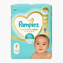 Scutece Premium Care Jumbo Pack mărimea 3, 6-10kg, 78 buc