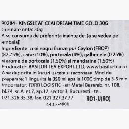 Ceai negru Dream Time Gold 30g