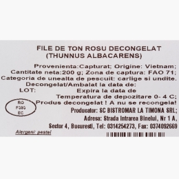 File de ton roșu 200g