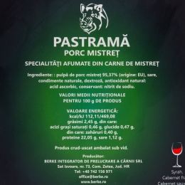 Pastramă porc mistreț 80g