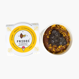 Înghețată ciocolată cu coajă de portocală eco, 300ml (250g)