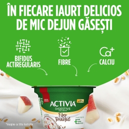 Iaurt Mic Dejun cu fibre, măr și cereale 170g