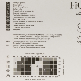Ciorap Sava 15den Negru no. 6