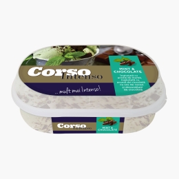 Înghețată cu aromă de mentă, ciocolată cu sos de cacao 380g