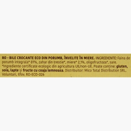 Cereale bile crocante eco din porumb învelite în miere Honey Balls 300g