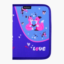 Penar neechipat model Love, 19.5 x 13.5 x 3cm, albastru închis