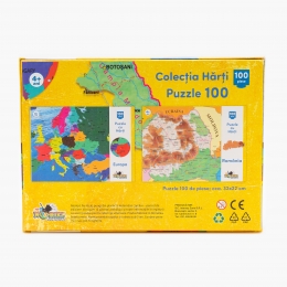 Puzzle Harta Europei 100 piese 4+ ani