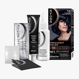 Vopsea de păr permanentă Professional Performance 1-4 negru albăstrui, 115ml