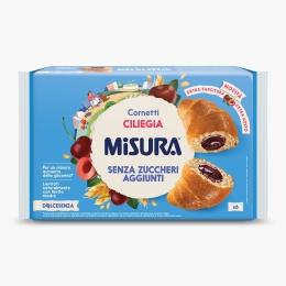 Croissant cu cireșe fără zahăr adăugat, 6 bucăți, 298g