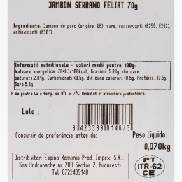 Jambon Serrano 70g