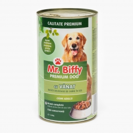 Hrană umedă pentru câini adult, 1240g, vânat