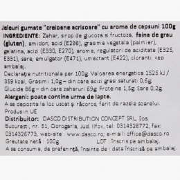 Jeleuri gumate cu aromă de căpșuni 100g