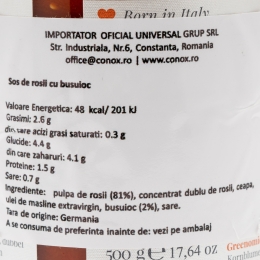 Sos de roșii cu busuioc 500g