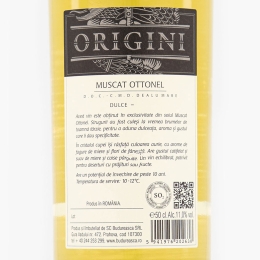 Vin alb dulce Muscat Ottonel, 11%, 0.5l