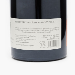 Vin roșu sec Merlot & Fetească Neagră Ion Vlădoi, 14%, 0.75l