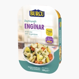 Anghinare cu legume în ulei de măsline, 200g