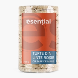 Turte din linte roșie cu sare de mare 90g