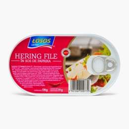 Hering file în sos de paprika 170g