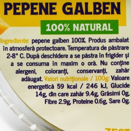 Pepene galben cuburi 150g