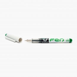 Stilou V-Pen Erasable, vârf mediu, verde