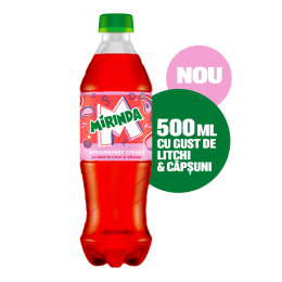 Băutură carbogazoasă căpșuni și litchi 500ml