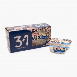 Iaurt Mix vanilie și cioco biluțe 4x130g