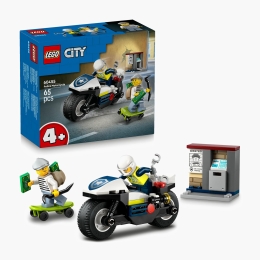 Urmărire cu motocicleta de poliție, 60455 City, 65 piese, +4 ani