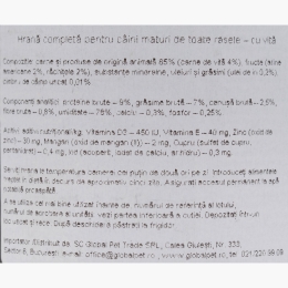 Hrană umedă pentru câini adulți, cu vită, afine și merișoare, 400g